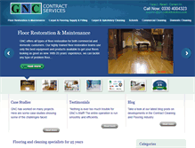 Tablet Screenshot of gnccontractservices.com